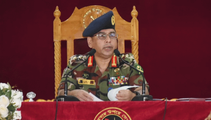 দেশে কোনো জরুরি অবস্থা জারি করা হয়নি: সেনাপ্রধান 