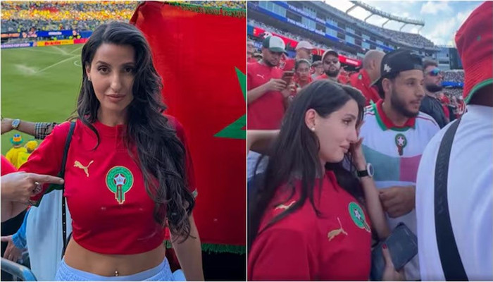 ​মরক্কোর বিদায়ে অঝোরে কাঁদলেন নোরা ফাতেহি