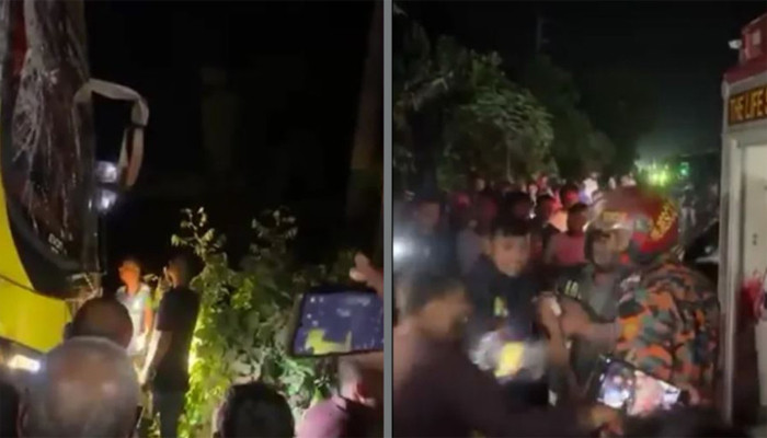 ​টাঙ্গাইলে বালুবাহী ট্রাকের সঙ্গে বাসের সংঘর্ষে নিহত ৩