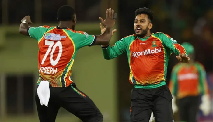 ​মিরাজের ঘূর্ণিতে গায়ানার দাপুটে জয়
