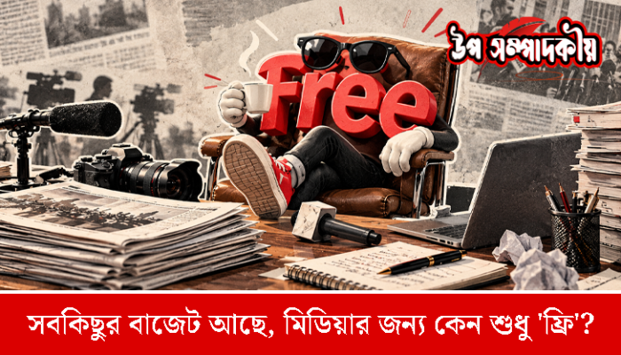 সবকিছুর বাজেট আছে, মিডিয়ার জন্য কেন শুধু ‘ফ্রি’?